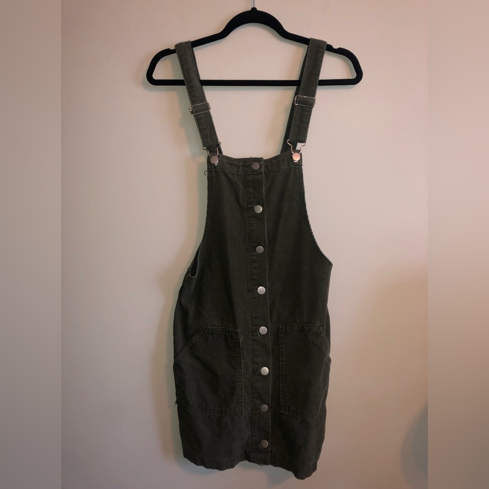 PrettyLittleThing Corduroy Overall Dress